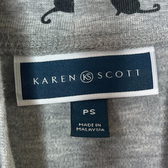 KAREN SCOTT | Petite Women’s Cat & Bow Christmas Mock Neck Turtleneck | Size PS - Picture 6 of 10